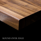 Walnut Butcher Block Countertop by RealCraft roundover edege