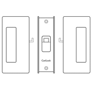 CL200 Pocket Door & Barn Door Privacy Lock