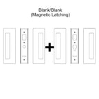 CL400 Bi-Parting Barn Door Handles & Pocket Door Lock Set