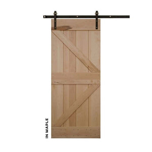 British Brace Sliding Barn Door - Sliding Barn Door Hardware by RealCraft