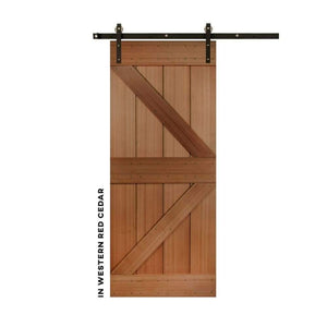 British Brace Sliding Barn Door - Sliding Barn Door Hardware by RealCraft