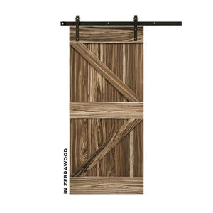 British Brace Sliding Barn Door - Sliding Barn Door Hardware by RealCraft