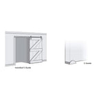 C-Guide Sliding Barn Door Floor Guide - Sliding Barn Door Hardware by RealCraft