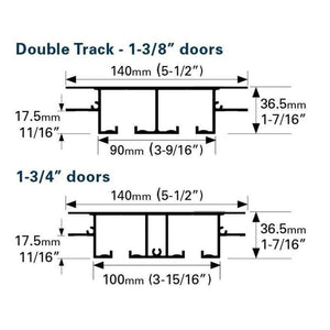 Ceiling Flush Mount Sliding Pocket Door Hardware Kit - Sliding Barn Door Hardware by RealCraft