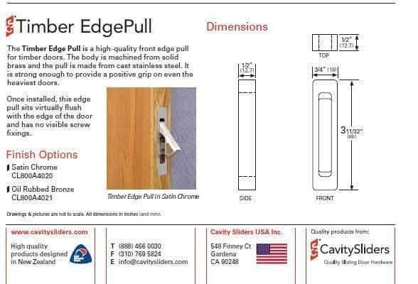 Ceiling Flush Mount Sliding Pocket Door Hardware Kit - Sliding Barn Door Hardware by RealCraft