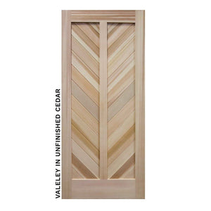 Mountain Chevron Sliding Barn Door by RealCraft