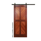 Chevron Four Panel Swinging Barn Door - Sliding Barn Door Hardware by RealCraft