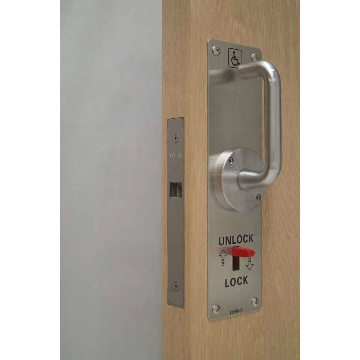 CL100 ADA LaviLock Barn Door Lock & Handle - Sliding Barn Door Hardware by RealCraft