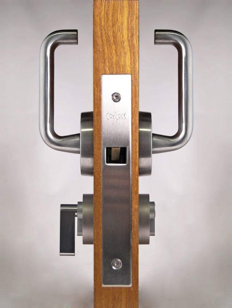 CL100 ADA LaviLock Barn Door Lock &amp; Handle - Sliding Barn Door Hardware by RealCraft