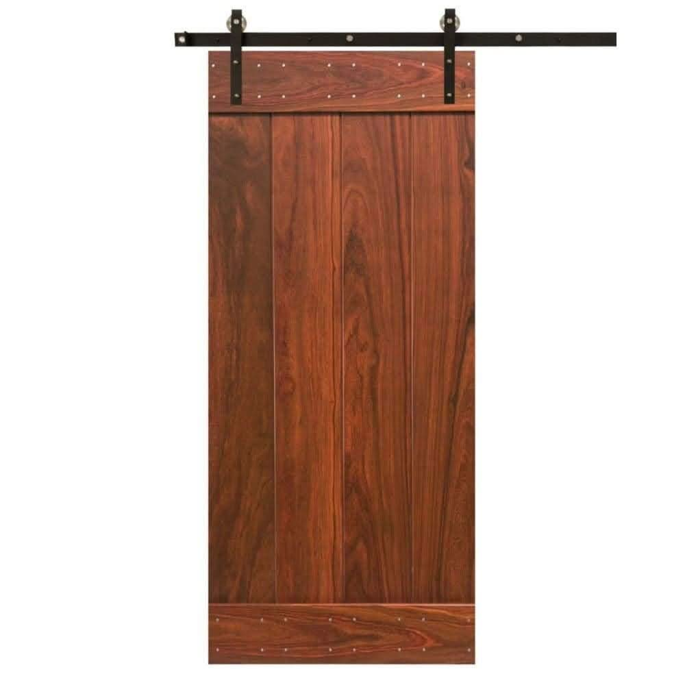 Rancher Vertical Plank DIY Sliding Barn Door Kit - Sliding Barn Door Hardware by RealCraft