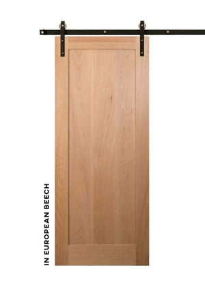 Classic Single Panel Sliding Barn Door - Sliding Barn Door Hardware by RealCraft