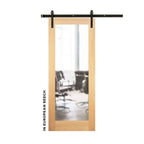Classic Swinging Barn Door With Mirror - Sliding Barn Door Hardware by RealCraft