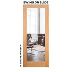 Classic Swinging Barn Door With Mirror - Sliding Barn Door Hardware by RealCraft