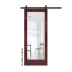 Classic Swinging Barn Door With Mirror - Sliding Barn Door Hardware by RealCraft