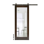 Classic Swinging Barn Door With Mirror - Sliding Barn Door Hardware by RealCraft