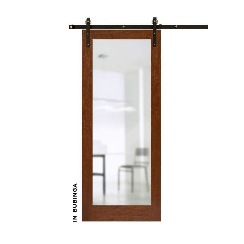 Classic Swinging Barn Door With Mirror - Sliding Barn Door Hardware by RealCraft