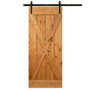 Classic X-Brace Sliding Barn Door Kit - Sliding Barn Door Hardware by RealCraft