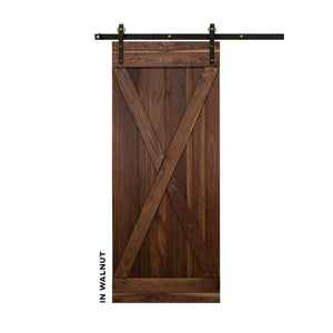 Classic X-Brace Sliding Barn Door Kit - Sliding Barn Door Hardware by RealCraft