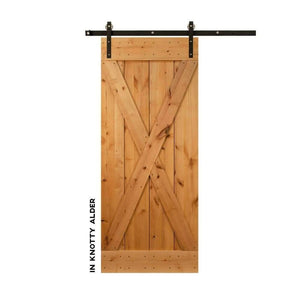 Classic X-Brace Sliding Barn Door Kit - Sliding Barn Door Hardware by RealCraft