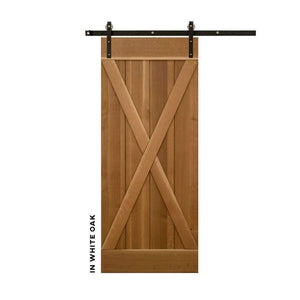 Classic X-Brace Sliding Barn Door Kit - Sliding Barn Door Hardware by RealCraft