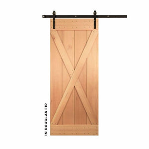 Classic X-Brace Sliding Barn Door Kit - Sliding Barn Door Hardware by RealCraft