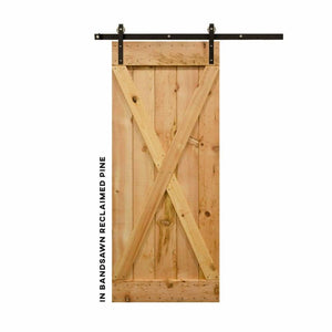 Classic X-Brace Sliding Barn Door Kit - Sliding Barn Door Hardware by RealCraft