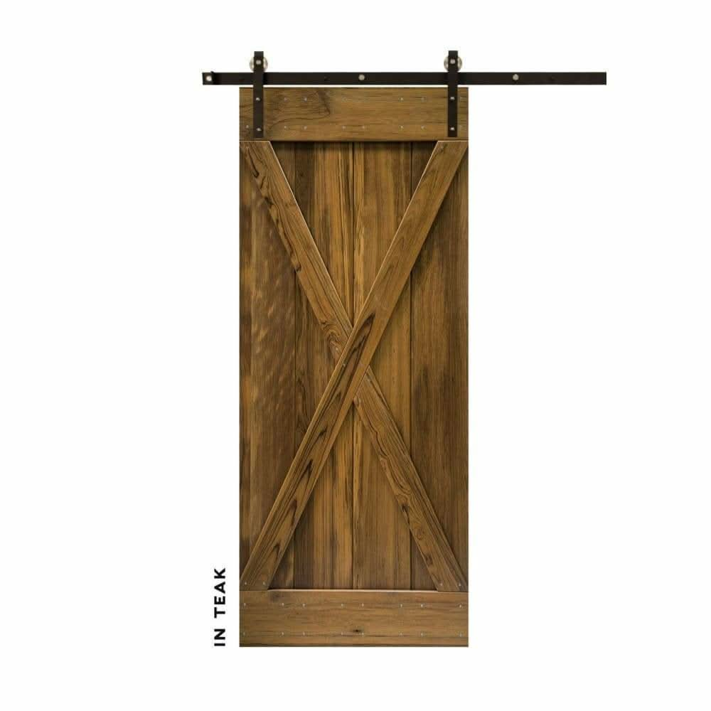 Classic X-Brace Sliding Barn Door Kit - Sliding Barn Door Hardware by RealCraft