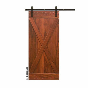 Classic X-Brace Sliding Barn Door Kit - Sliding Barn Door Hardware by RealCraft