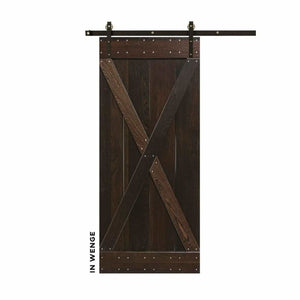 Classic X-Brace Sliding Barn Door Kit - Sliding Barn Door Hardware by RealCraft