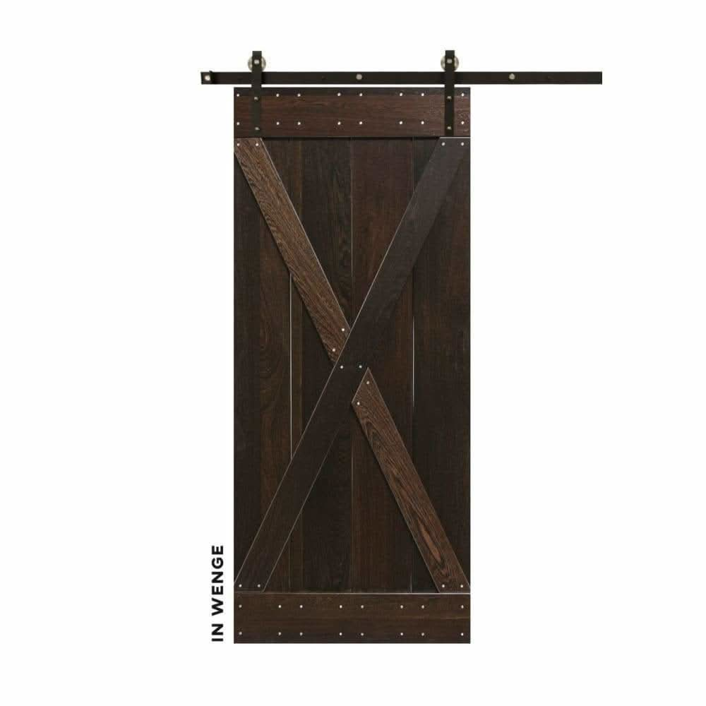 Classic X-Brace Sliding Barn Door Kit - Sliding Barn Door Hardware by RealCraft