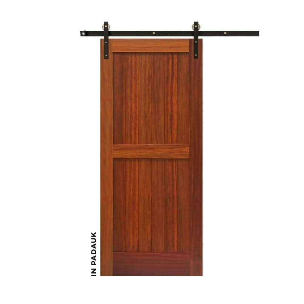 Craftsman Double Panel Sliding Barn Door - Sliding Barn Door Hardware by RealCraft