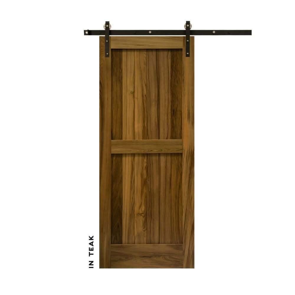 Craftsman Double Panel Swinging Barn Door - Sliding Barn Door Hardware by RealCraft