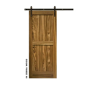 Craftsman Double Panel Swinging Barn Door - Sliding Barn Door Hardware by RealCraft