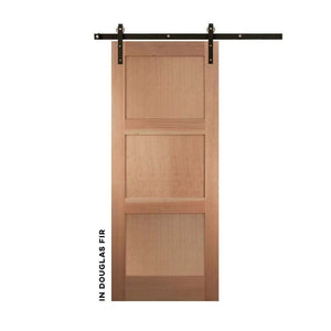 Craftsman Three Panel Sliding Barn Door - Sliding Barn Door Hardware by RealCraft