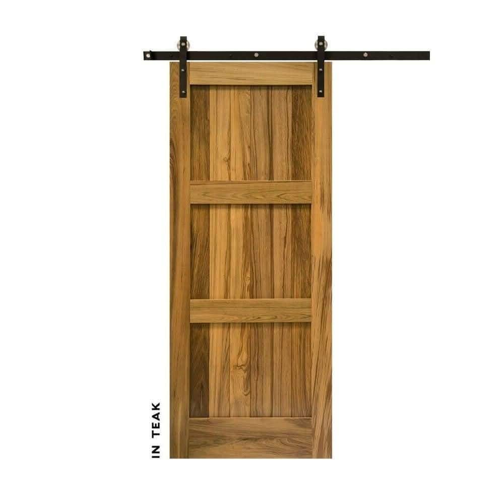 Craftsman Three Panel Swinging Barn Door - Sliding Barn Door Hardware by RealCraft