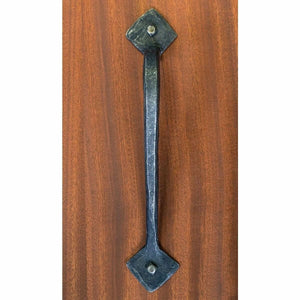 Hand-forged Diamond Angled Barn Door Handles - Sliding Barn Door Hardware by RealCraft