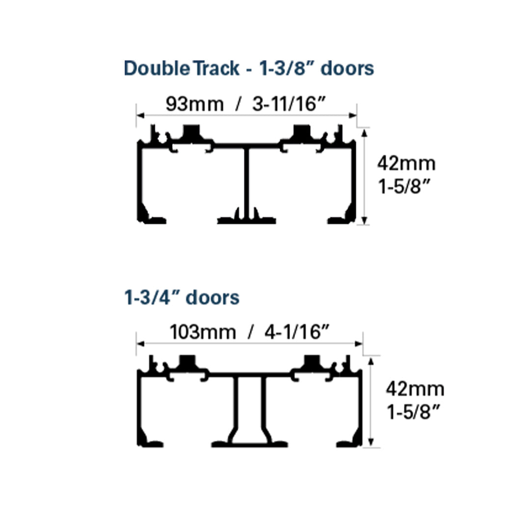 Low Profile Sliding Door Track