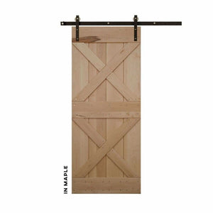 Double-X Sliding Barn Door Kit - Sliding Barn Door Hardware by RealCraft