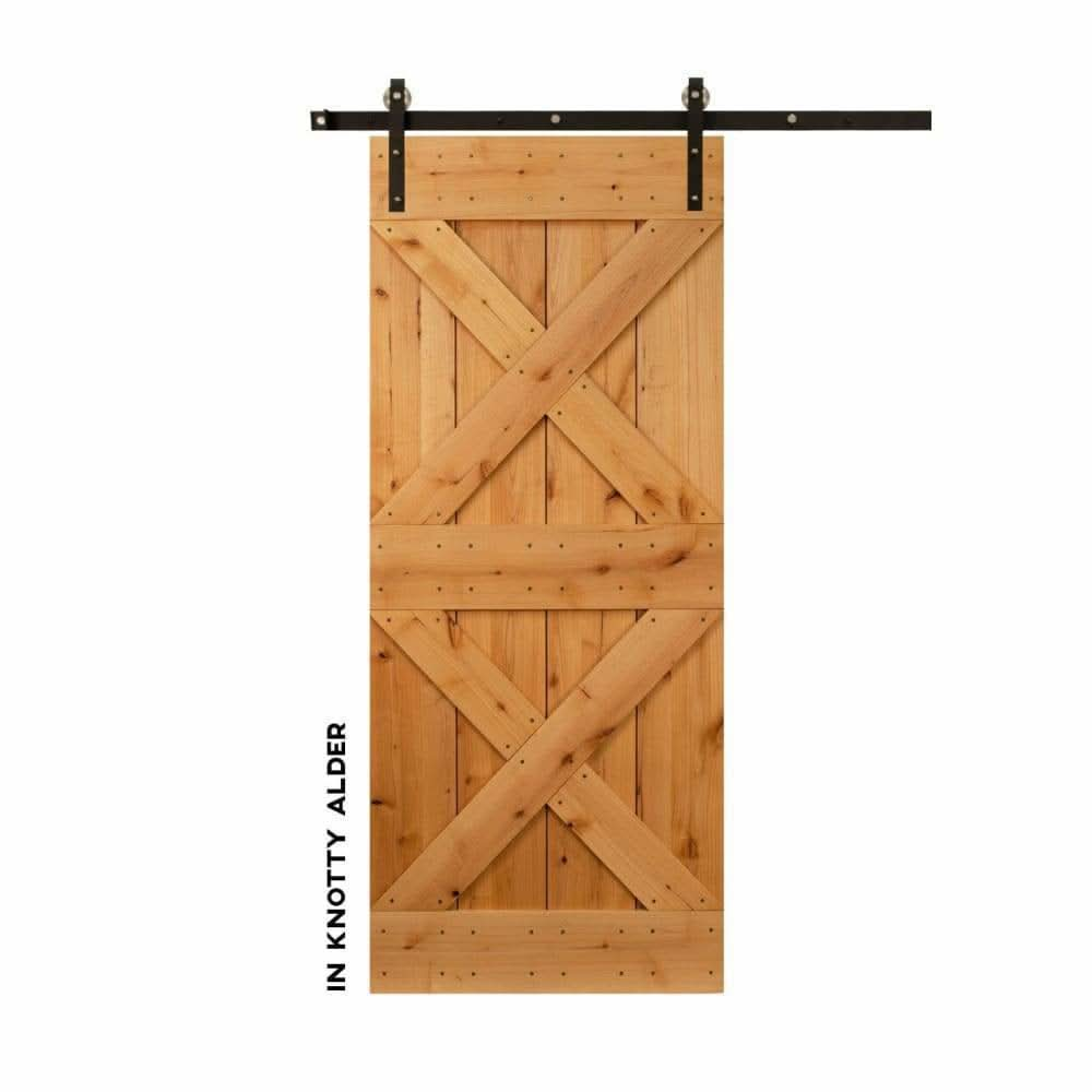 Double-X Sliding Barn Door Kit - Sliding Barn Door Hardware by RealCraft