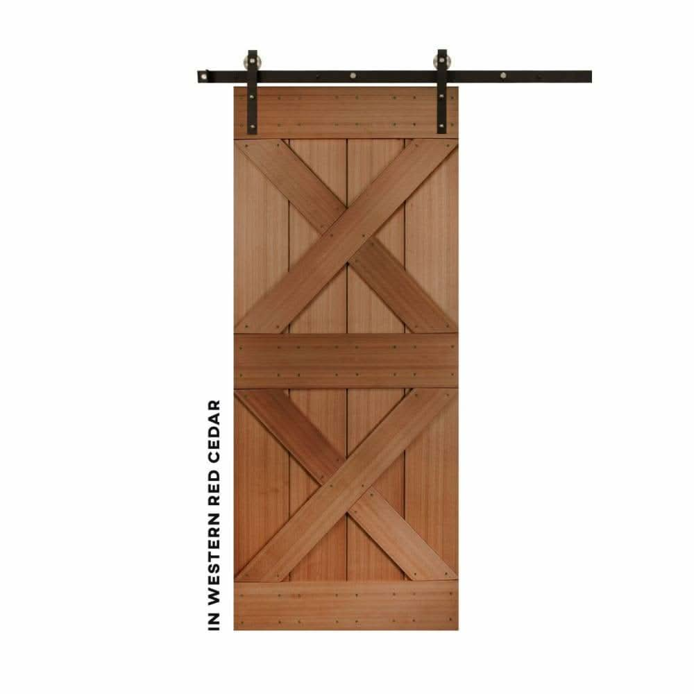 Double-X Sliding Barn Door Kit - Sliding Barn Door Hardware by RealCraft