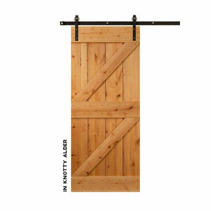 Rancher Double-Z Sliding DIY Barn Door Kit by RealCraft