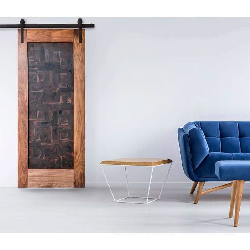 End Grain Mosaic Door Sliding Barn Doors by RealCraft