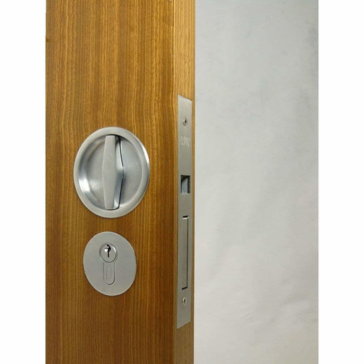 Flush Turn Pocket Door Handle - Sliding Barn Door Hardware by RealCraft