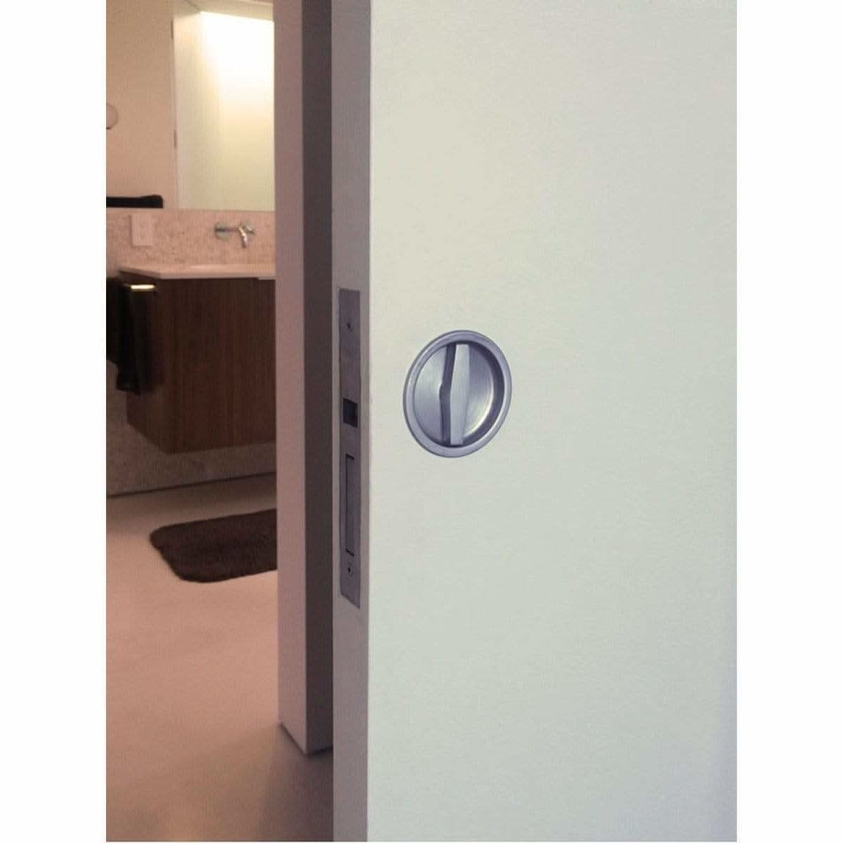 Flush Turn Pocket Door Handle - Sliding Barn Door Hardware by RealCraft