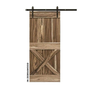 Half-X Sliding Barn Door Kit - Sliding Barn Door Hardware by RealCraft