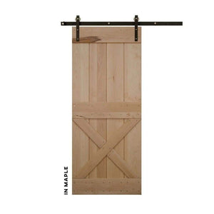 Half-X Sliding Barn Door Kit - Sliding Barn Door Hardware by RealCraft