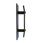 Hand-Forged Classic Pull Handle with Plate by RealCraft