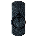 Hand-Forged Arched Rustic Ring Barn Door Pull