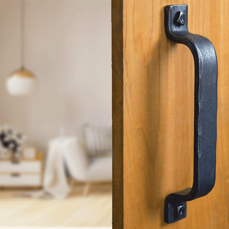 Rustic shop door handles