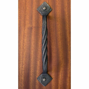 Hand-Forged Rope Twist Barn Door Handle - Sliding Barn Door Hardware by RealCraft